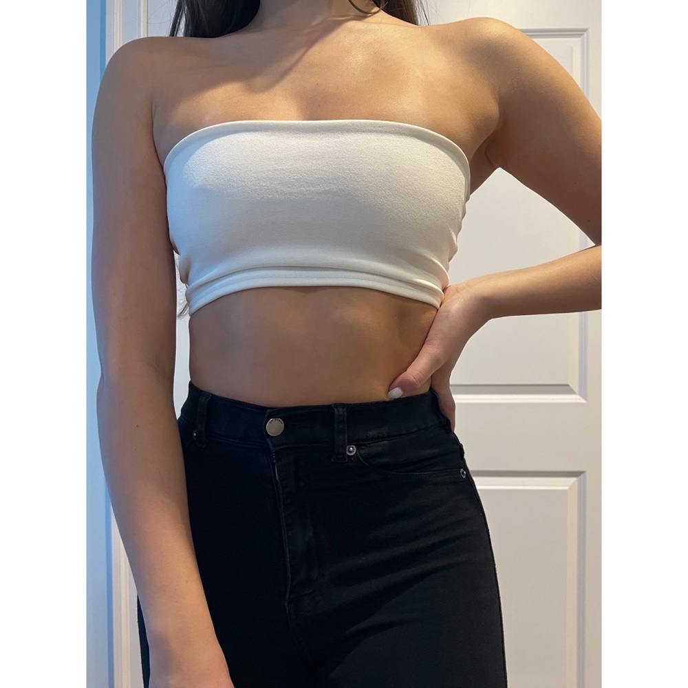 Missguided White Tube Top